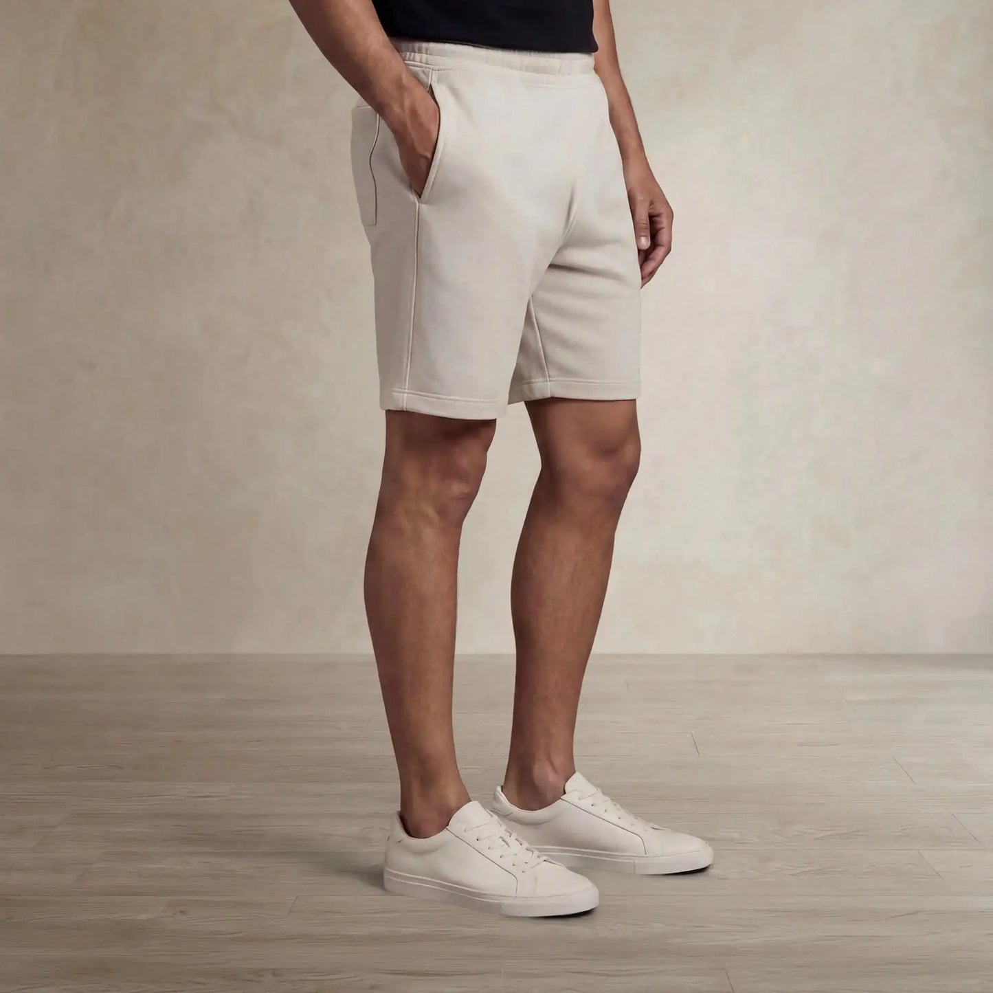 Cotton Fleece Lounge Shorts
