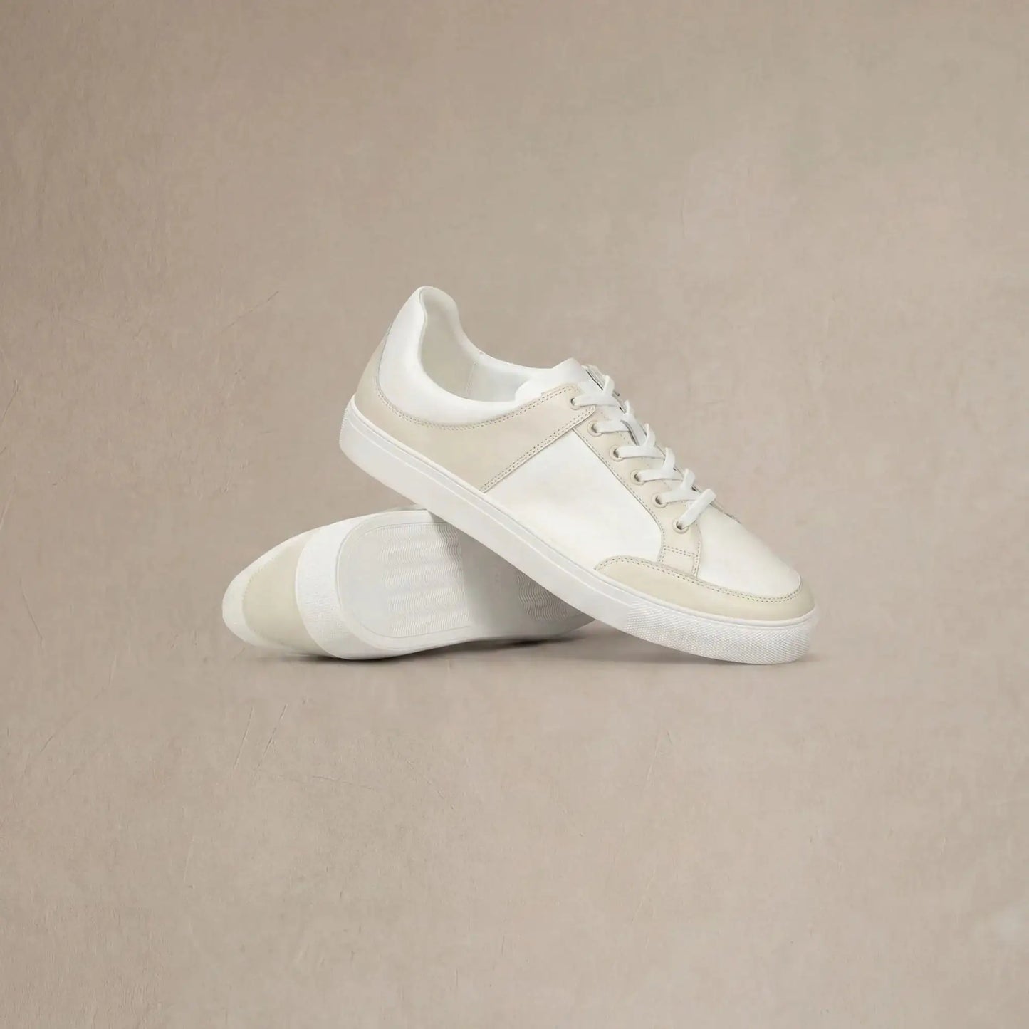 Leather Contrast Trainers