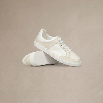 Leather Contrast Trainers