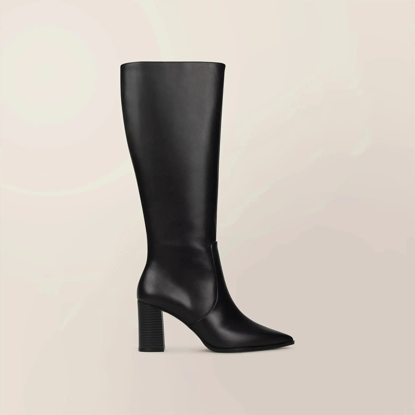 Leather Knee-High Boots