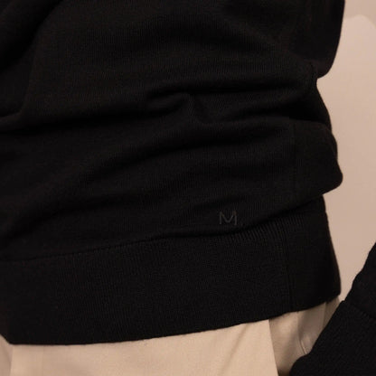 Italian Merino/Cotton Long Sleeve Polo