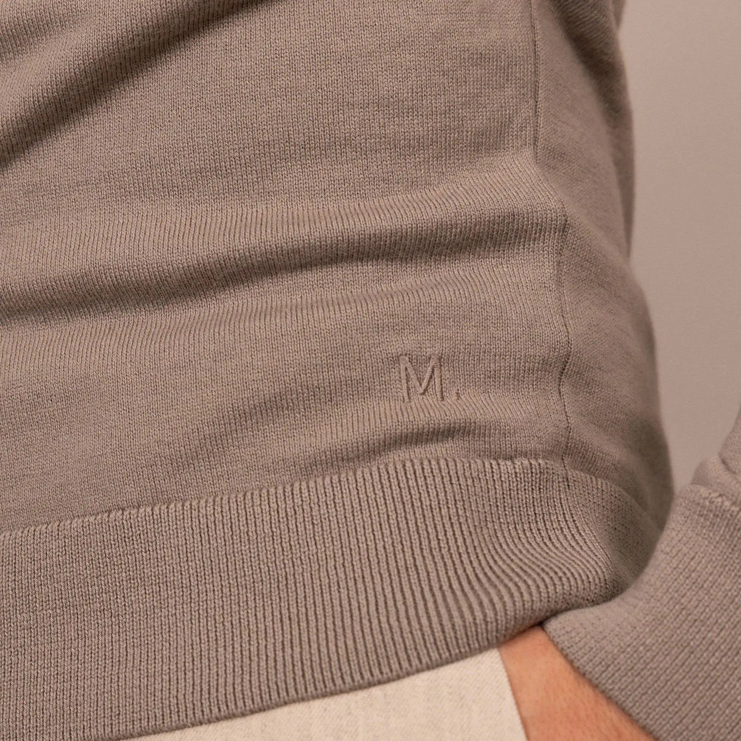 Italian Merino/Cotton Long Sleeve Polo