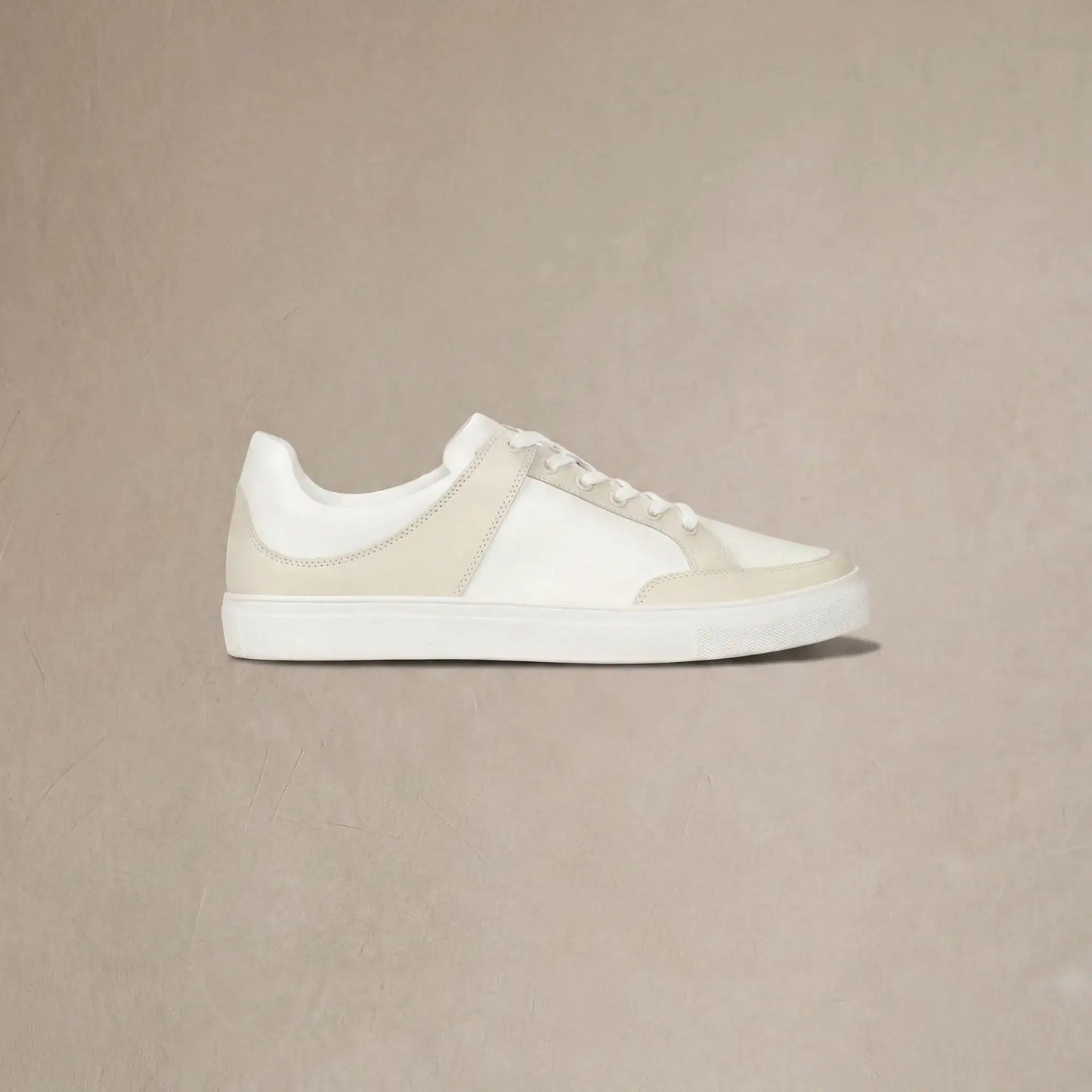 Leather Contrast Trainers