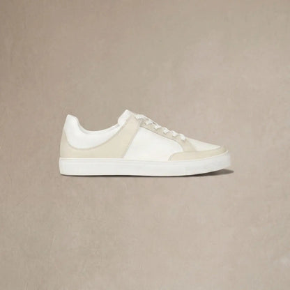 Leather Contrast Trainers