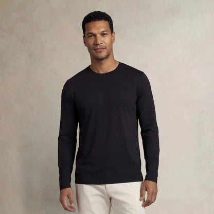 Lyocell Blend Long Sleeve T-Shirt