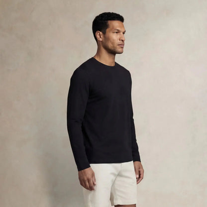 Lyocell Blend Long Sleeve T-Shirt