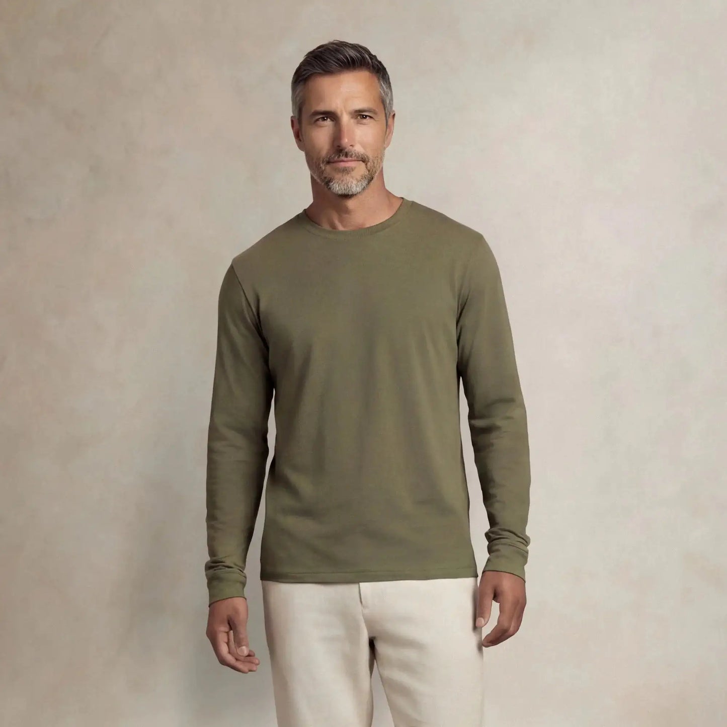 Lyocell Blend Long Sleeve T-Shirt