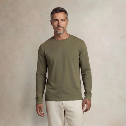 Lyocell Blend Long Sleeve T-Shirt