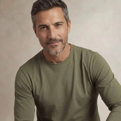 Lyocell Blend Long Sleeve T-Shirt