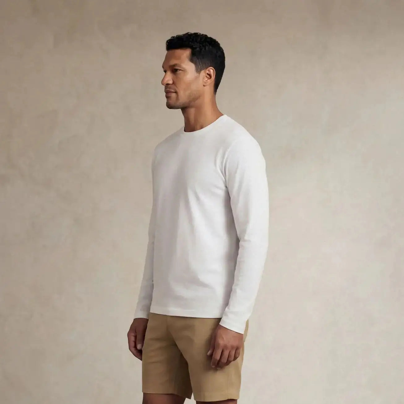 Lyocell Blend Long Sleeve T-Shirt