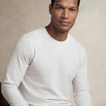Lyocell Blend Long Sleeve T-Shirt