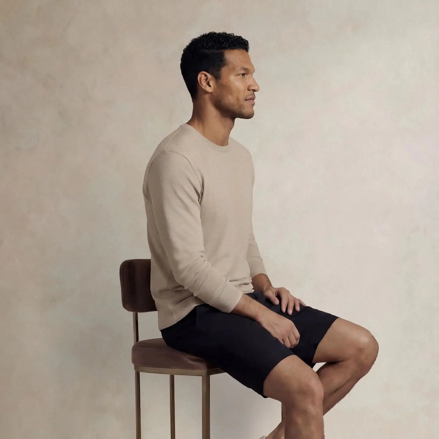 Lyocell Blend Long Sleeve T-Shirt