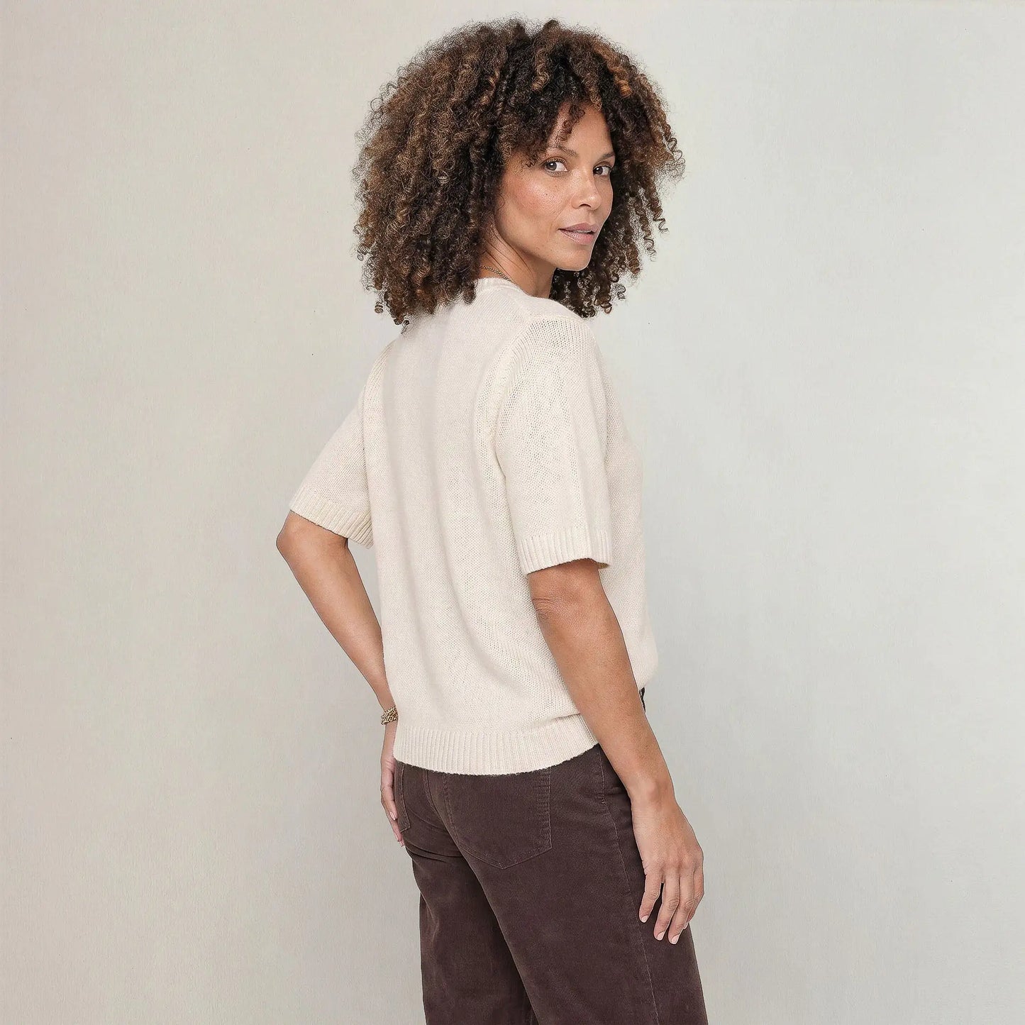 The Arla Cashmere Blend Crew Neck
