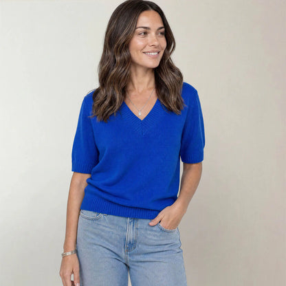 The Arla Cashmere Blend V-Neck
