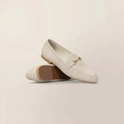 Suede Buckled Loafers
