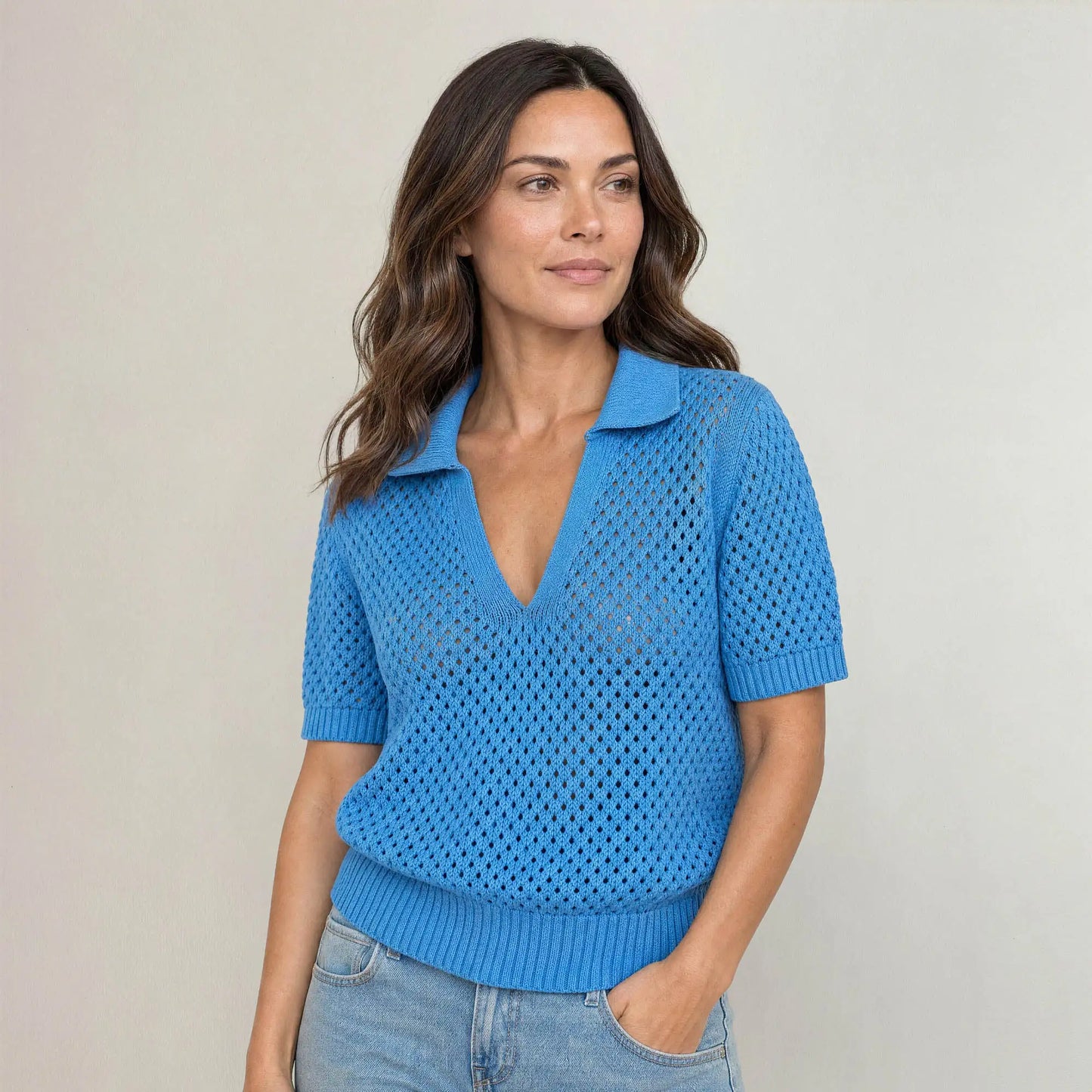 The Bria Knit Polo
