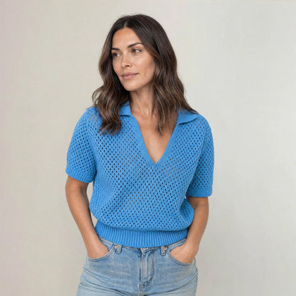 The Bria Knit Polo