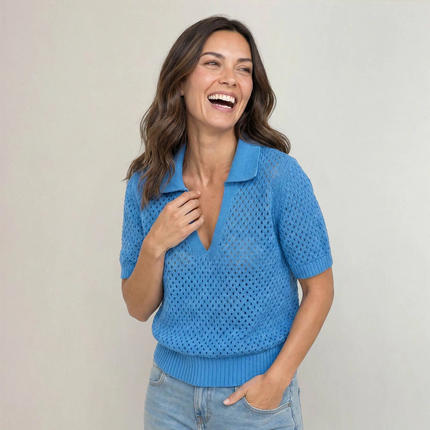 The Bria Knit Polo