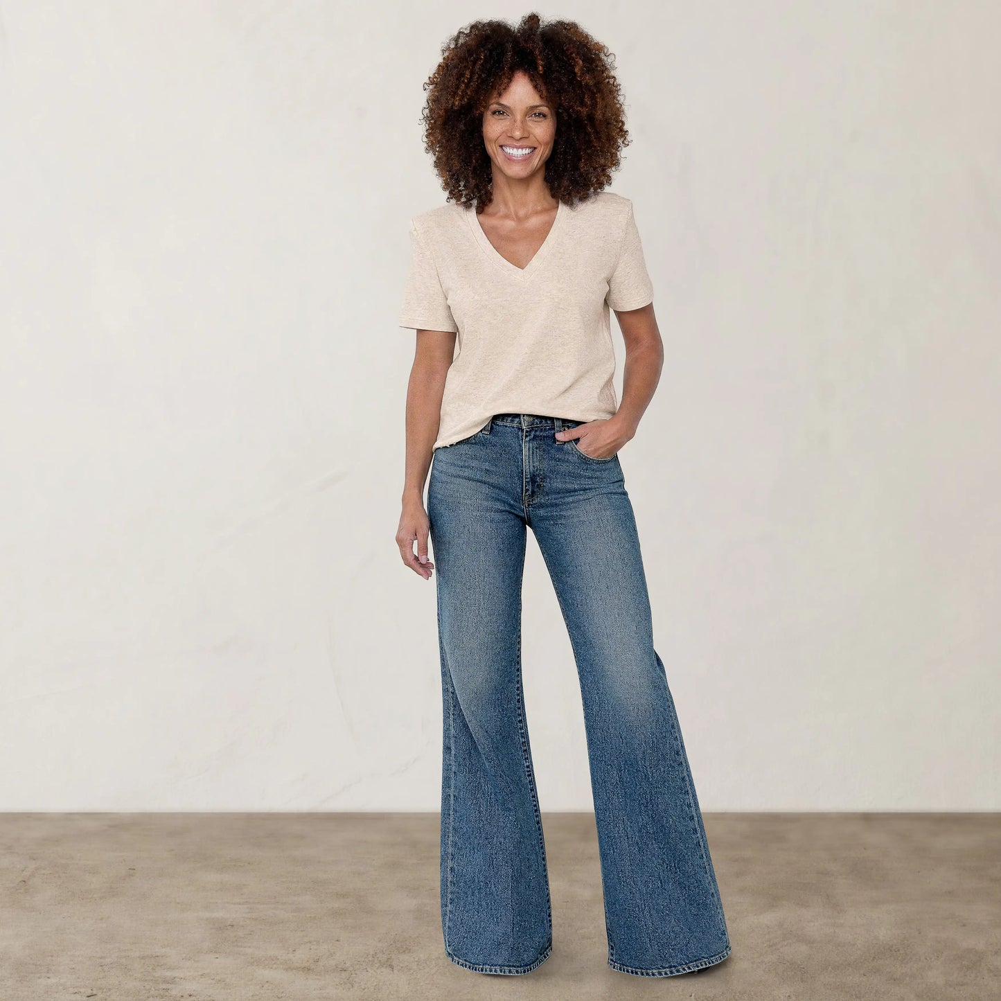 The Melange V-Neck T-Shirt