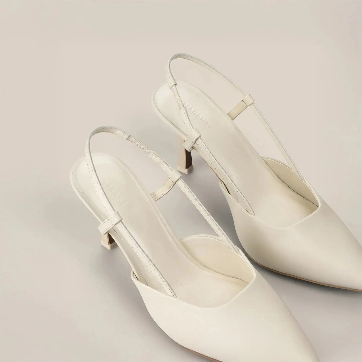 Slingback Leather Heels