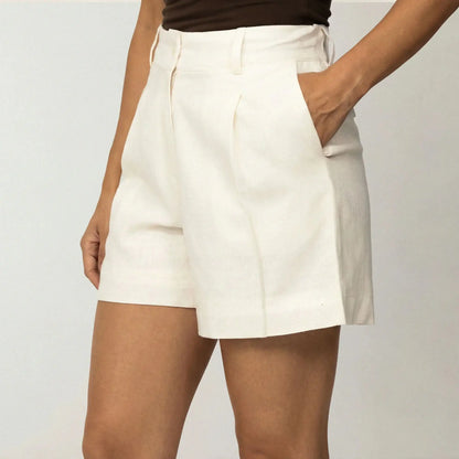 Linen Blend Shorts
