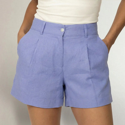 Linen Blend Shorts