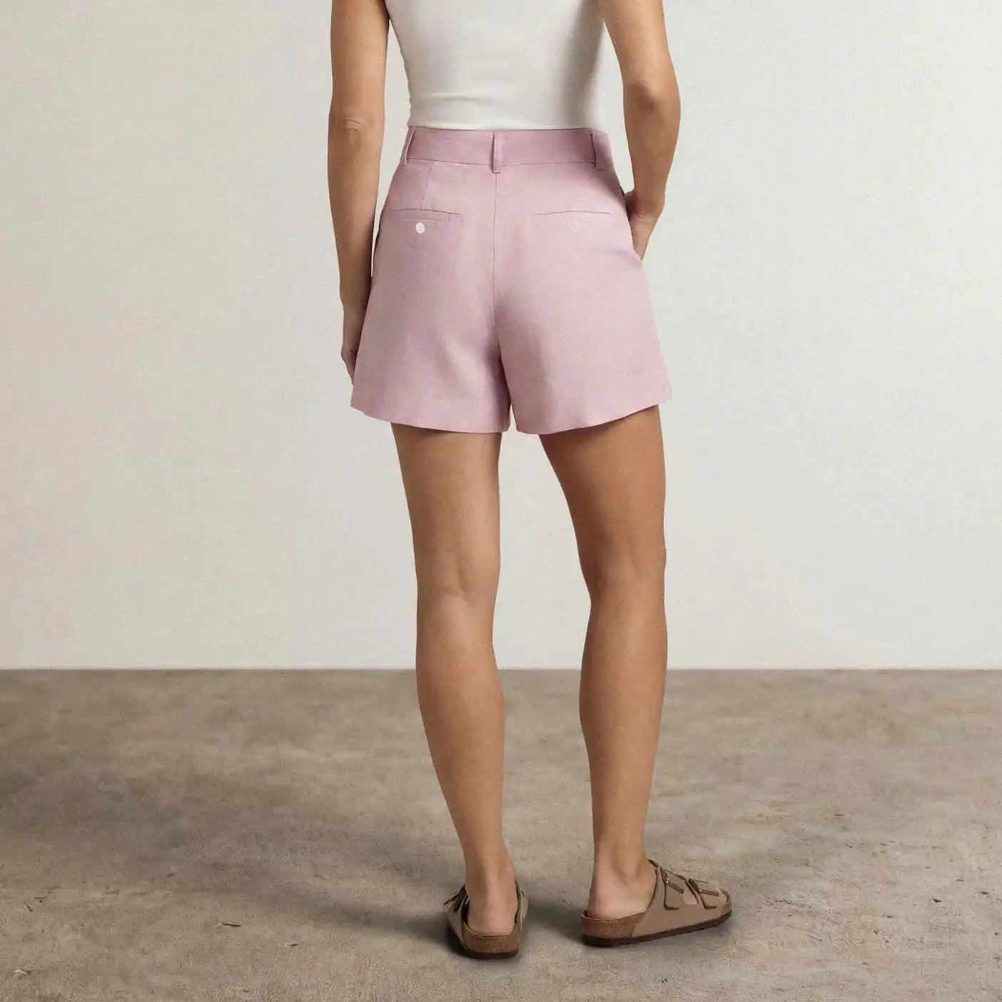 Linen Blend Shorts