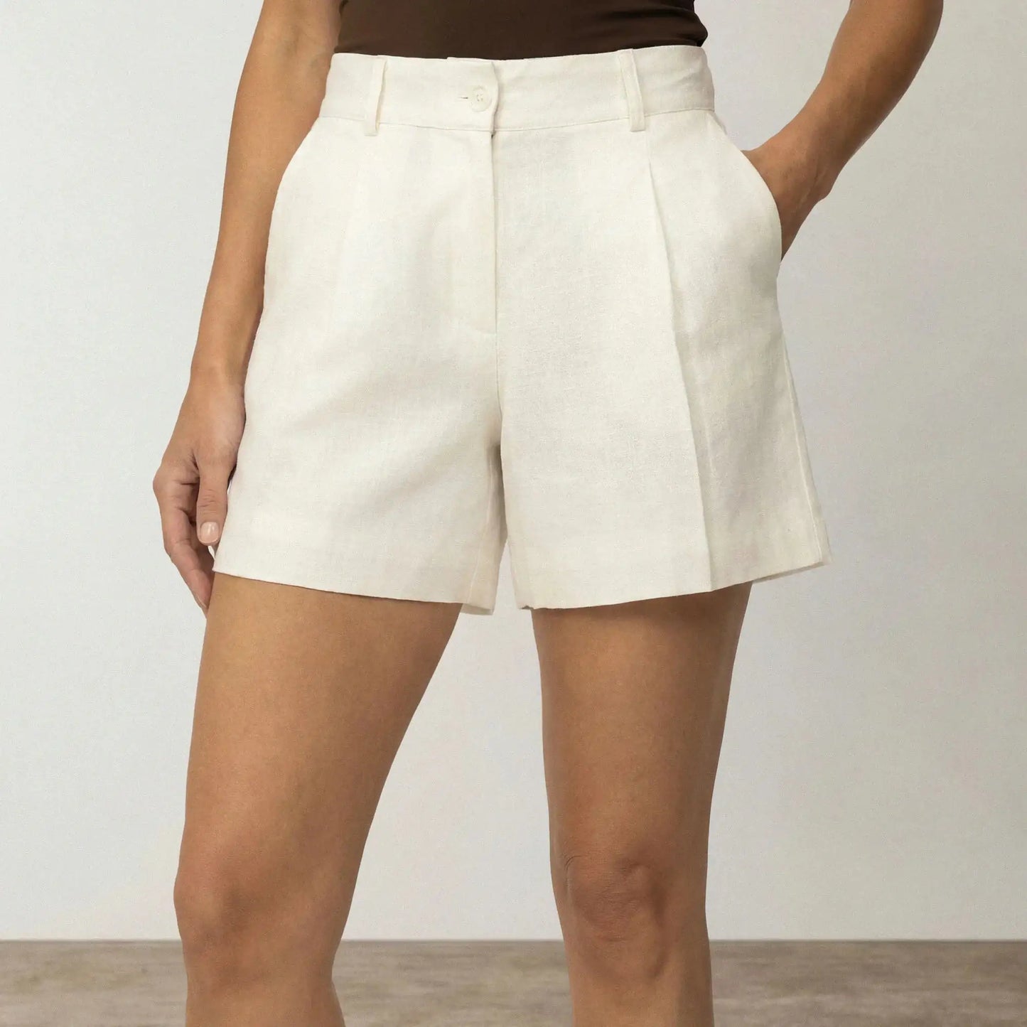 Linen Blend Shorts