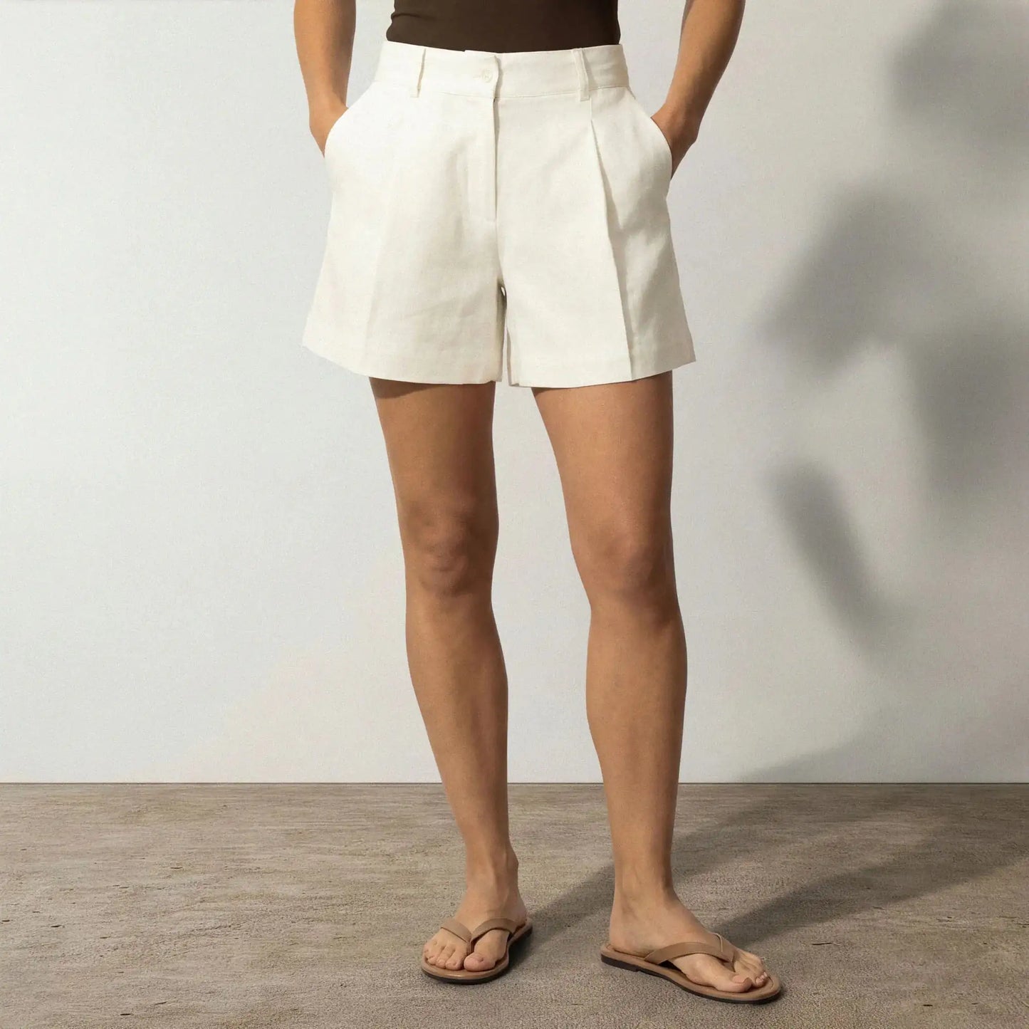 Linen Blend Shorts