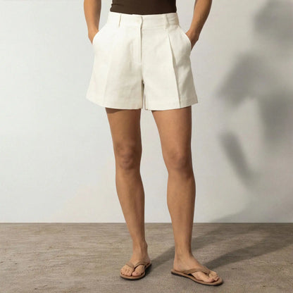 Linen Blend Shorts