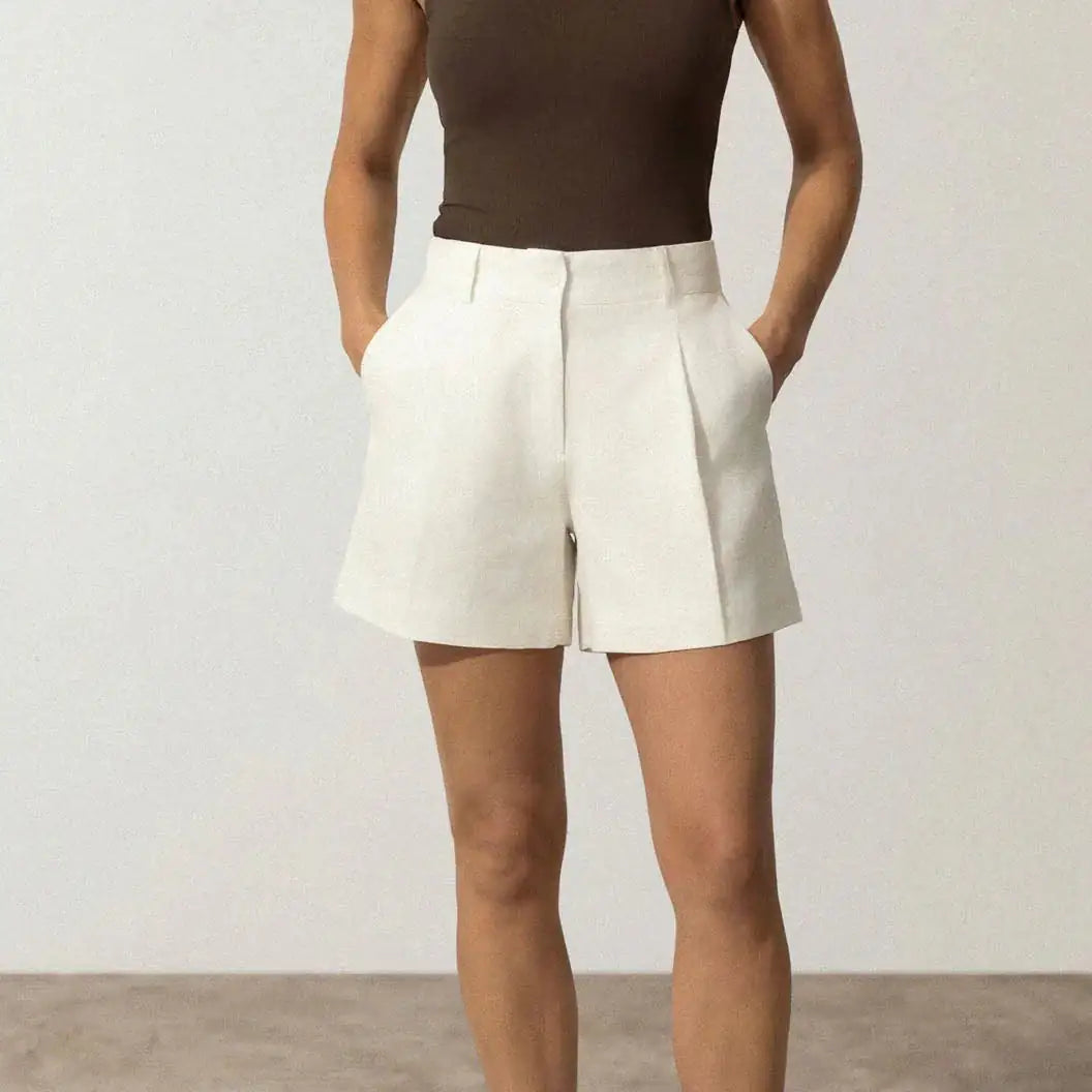 Linen Blend Shorts