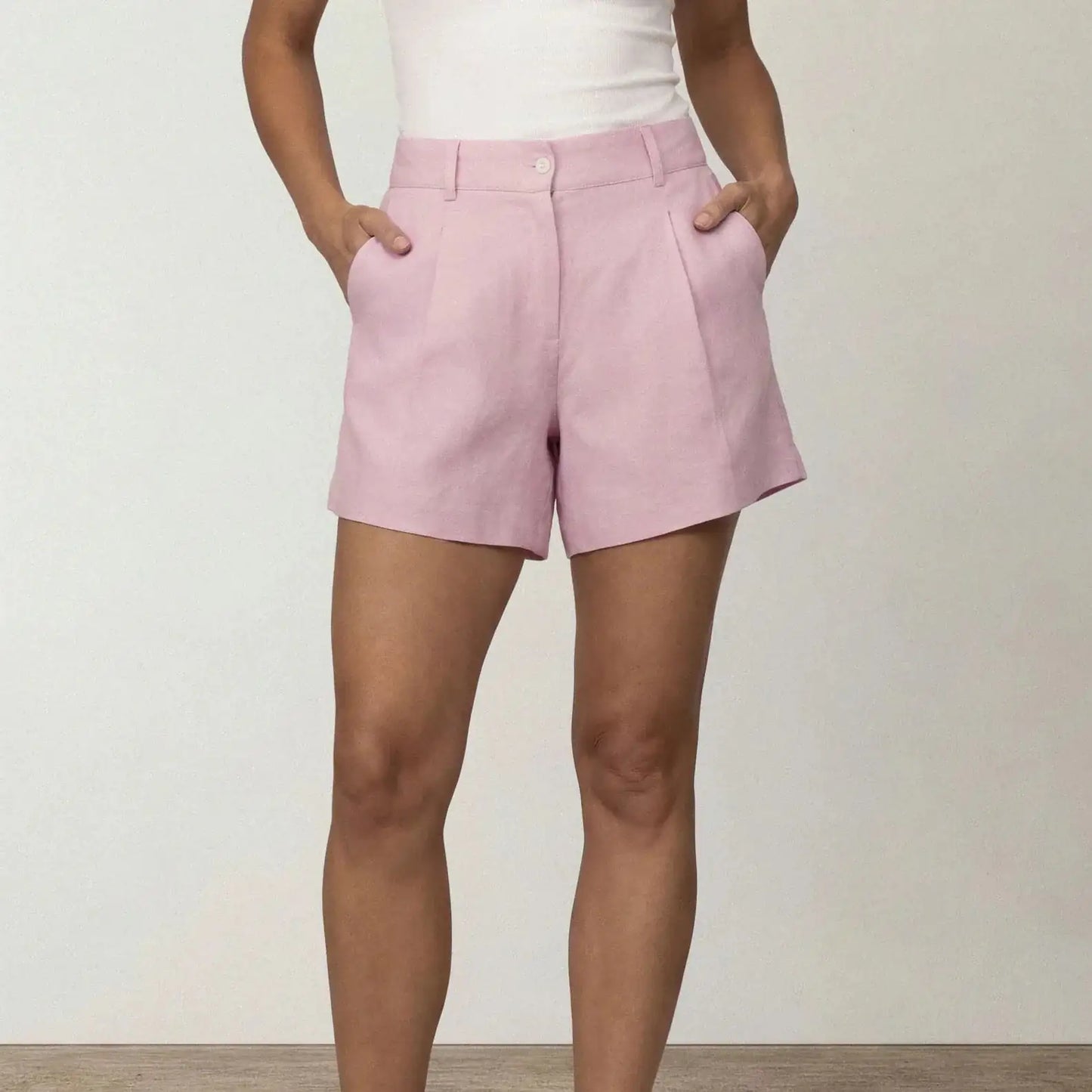 Linen Blend Shorts