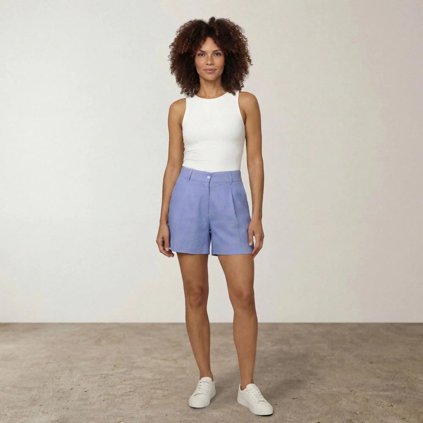 Linen Blend Shorts