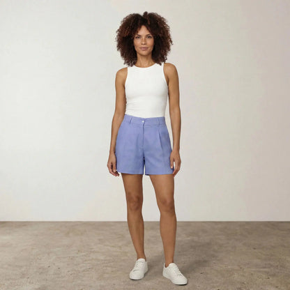 Linen Blend Shorts