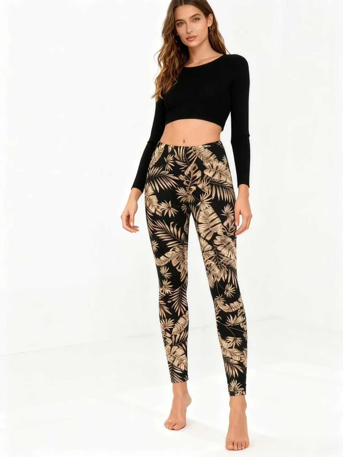 Tropical Print Leggings