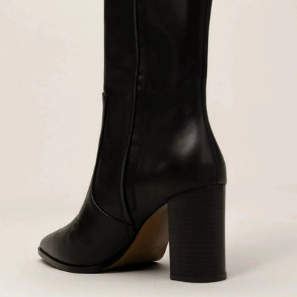 Leather Knee-High Boots
