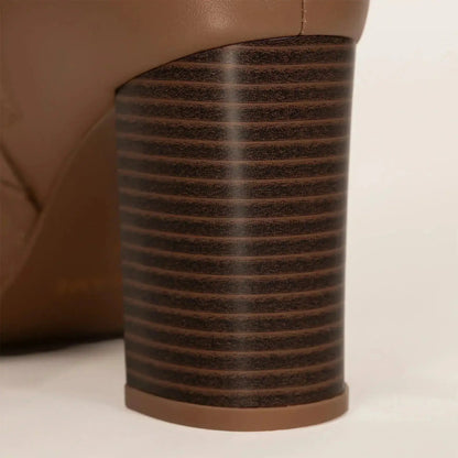 Leather Knee-High Boots